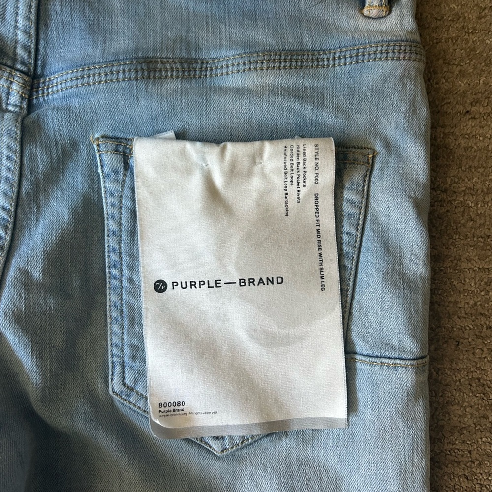 Purple Brand Light Blue Denim Jeans